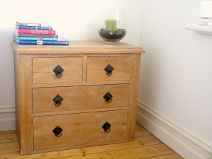 Stripped chest of drawers