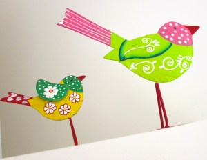Coloured birds