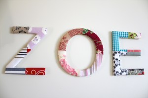 Material covered letters
