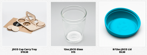 Joco cup accessories lid carry tray 