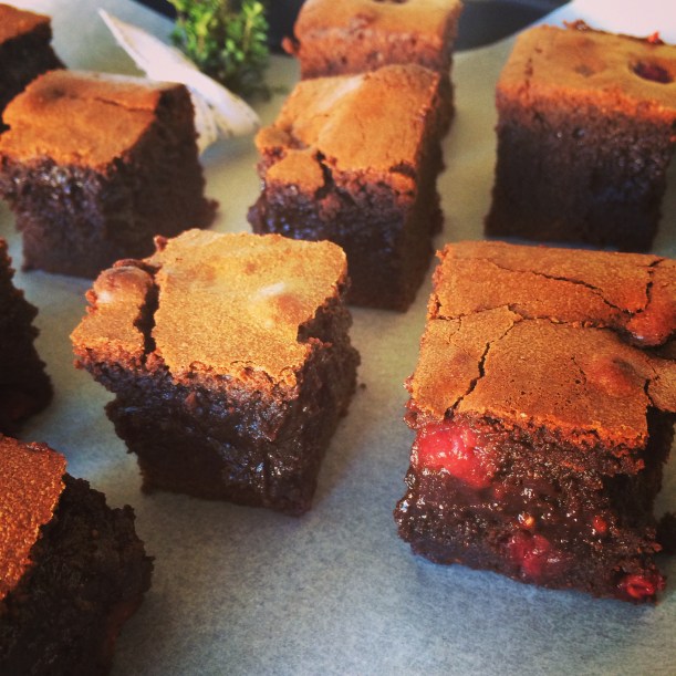 Dark Chocolate and raspberry brownie